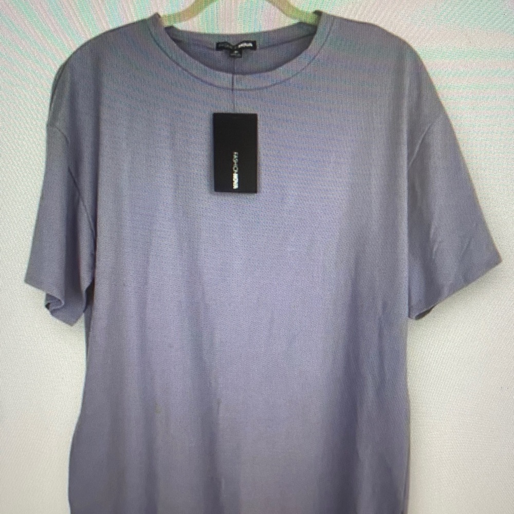 Fashion Nova Men’s Lavender Short Sleeve Crew Tee